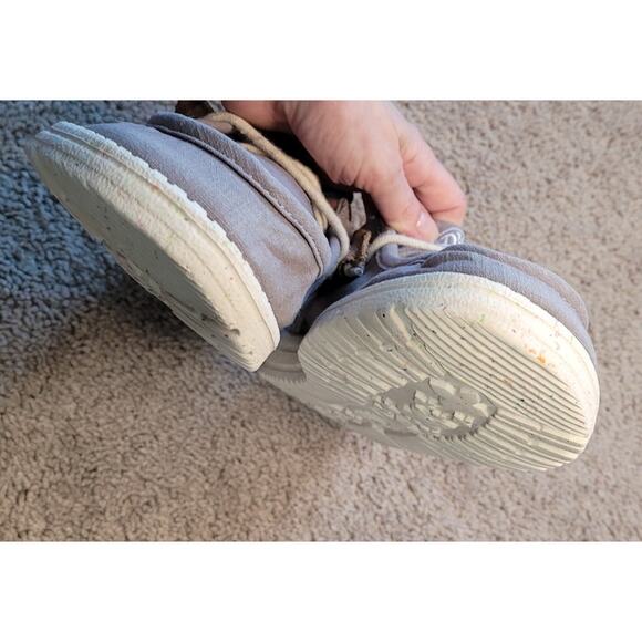 Hey Dude Wally Shoes Men’s Gray Woven Sz 10 Boho Coastal Artisan Lightweight GUC - Picture 6 of 10